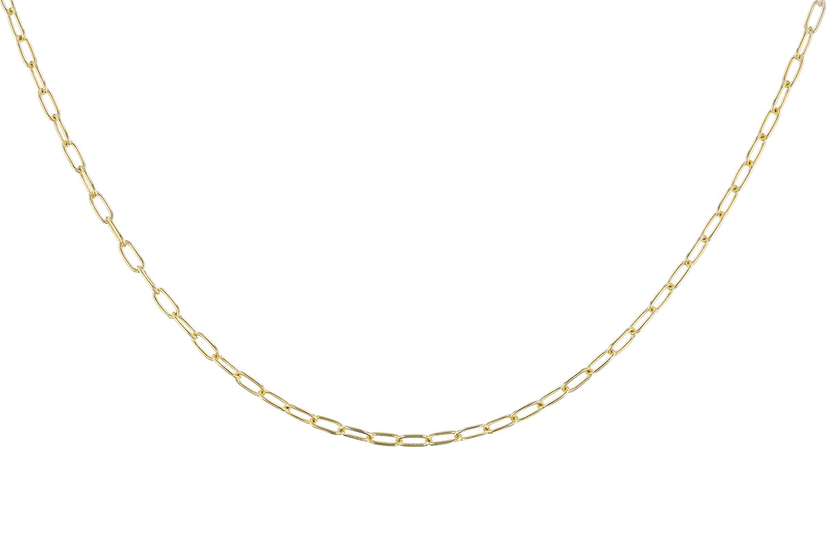 C274-23711: PAPERCLIP SM (22IN, 2.40MM, 14KT, LOBSTER CLASP)