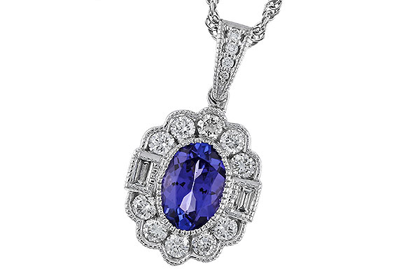 A275-10057: NECKLACE .80 TANZANITE 1.15 TGW (7x5MM OV)