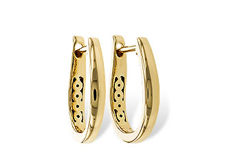 B275-14611: GOLD EARRINGS (15MM)