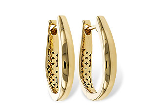 C275-14620: GOLD EARRINGS (17MM)