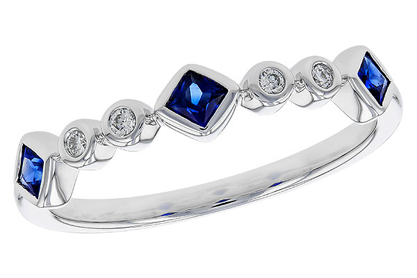 D275-13638: LDS WED RG .25 SAPPHIRE .30 TGW