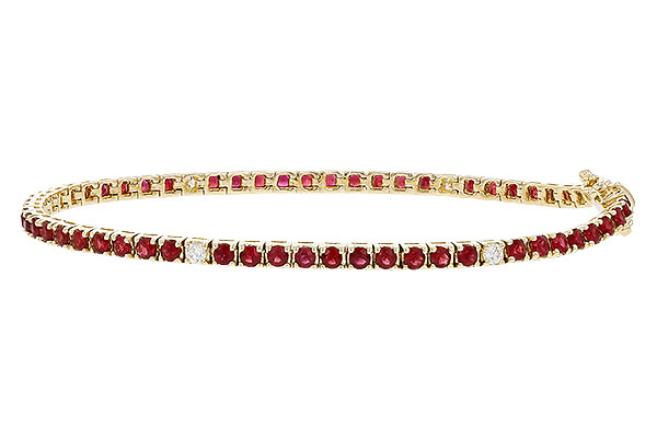 E275-10084: BRACELET 3.04 RUBY 3.29 TGW (7")