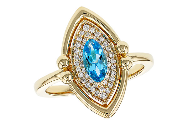 E275-17293: LDS RG .54 BLUE TOPAZ .70 TGW (8x4MM BT)