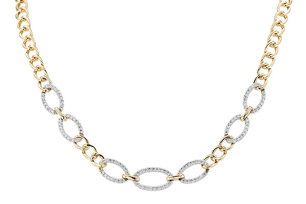 G274-20038: NECKLACE 1.12 TW (17")(INCLUDES BAR LINKS)