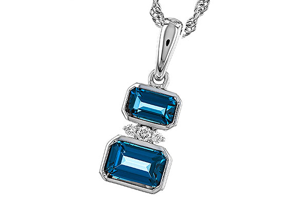G275-10965: NECK .95 TW LONDON BLUE TOPAZ .98 TGW