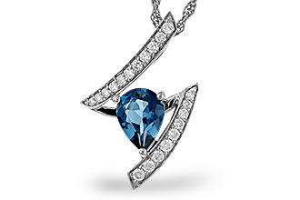 K275-10029: NECK 1.04 LONDON BLUE TOPAZ 1.23 TGW (8x6MM)