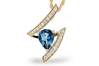 K275-10029: NECK 1.04 LONDON BLUE TOPAZ 1.23 TGW (8x6MM)