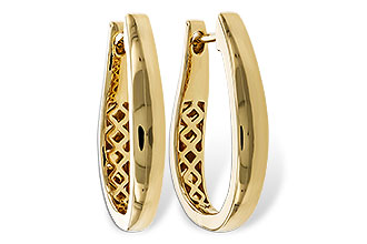 K275-14620: GOLD EARRINGS (22MM)