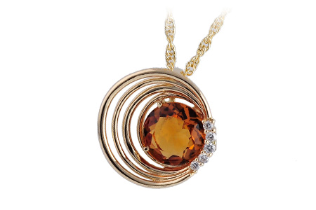 L184-26383: NECK 1.37 CITRINE 1.43 TGW