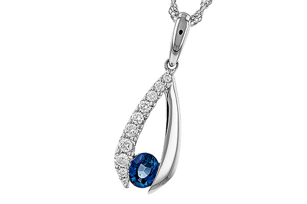 L275-14547: NECKLACE .38 SAPP .54 TGW (5x4 SAPP)
