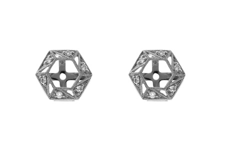 M000-62738: EARRING JACKETS .08 TW (FOR 0.50-1.00 CT TW STUDS)
