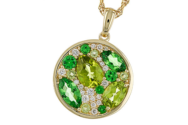 M275-12747: NECK 2.20 TW SEMI-PRECIOUS (TSAV, PER) 2.37 TGW